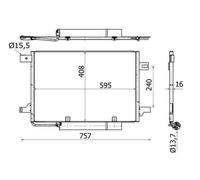 MAHLE AC 369 000S Condenseur, climatisation pour MERCEDES-BENZ