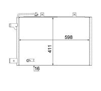 Mahle AC 370 000S Condenseur Climatisation Pour Mercedes-Benz W169 W245