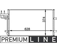 MAHLE AC 374 000P Condensateur A/C