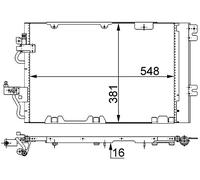 MAHLE AC 375 000S Condenseur climatisation avec déshydrateur Compatible avec OPEL Zafira B A05 Astra H 3/5 portes A04 Astra H GTC A04 Astra H Caravan A04 Astra H TwinTop A04