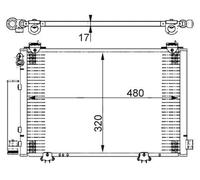 MAHLE AC 385 000S Condensateur A/C