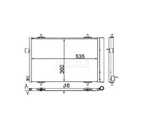 MAHLE AC 39 000P Condensateur A/C