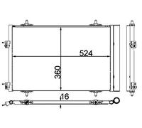 MAHLE AC 40 000P Condensateur A/C