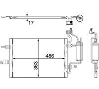 MAHLE AC 404 000S Condenseur, climatisation pour OPEL,VAUXHALL
