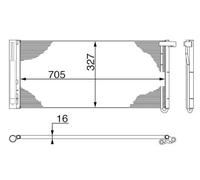 MAHLE AC 425 000S Condensateur A/C