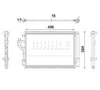 MAHLE AC 43 000P Condensateur A/C