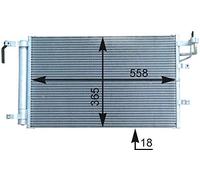 MAHLE AC 431 000P Condensateur A/C