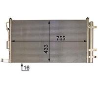 MAHLE AC 444 000P Condensateur A/C
