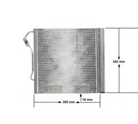 Condenseur de climatisation AC 451 000S MAHLE pour SMART CITY-COUPE CABRIO