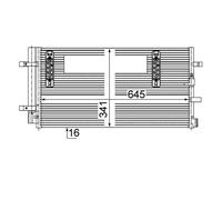 Mahle AC 457 000S Condenseur Climatisation Pour Audi A4 8HE 8K2 A4 Allroad A5