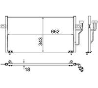 MAHLE AC 458 000S Condensateur A/C