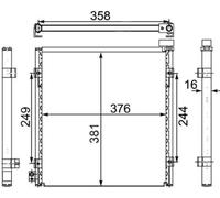 MAHLE AC 470 000S Condensateur A/C