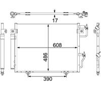 MAHLE AC 475 001S Condensateur A/C