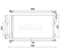 MAHLE AC 486 000S Condensateur A/C
