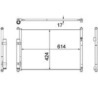 MAHLE AC 490 000S Condensateur A/C