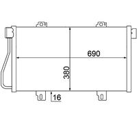 MAHLE AC 529 000S Condensateur A/C