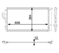 MAHLE AC 56 000P Condensateur A/C