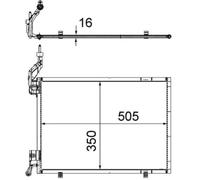 MAHLE AC 579 000P Condensateur A/C