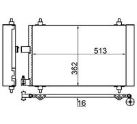 MAHLE AC 585 001S Condensateur A/C BEHR