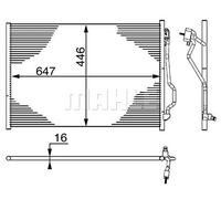 MAHLE AC 6 000S Condensateur A/C