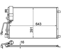 MAHLE AC 605 000S Condensateur A/C