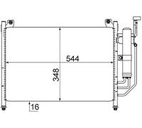 MAHLE AC 608 000S Condensateur A/C