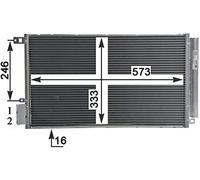 MAHLE AC 633 000P Condenseur, climatisation
