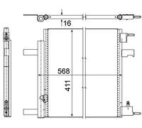 MAHLE AC 636 000P Condensateur A/C