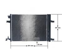 Condenseur de climatisation AC 636 000S MAHLE pour OPEL CHEVROLET