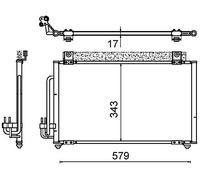 MAHLE AC 647 000S Condensateur A/C