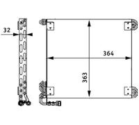 MAHLE AC 660 000P Condensateur A/C