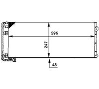 Condenseur, climatisation MAHLE AC 669 000P