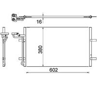 MAHLE AC 725 000S Condensateur A/C