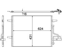 MAHLE ORIGINAL AC 732 000S Condenseur, climatisation