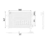 MAHLE AC 734 000S Condensateur A/C
