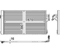 MAHLE AC 761 000P Condensateur A/C