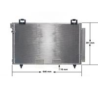 Condenseur de climatisation AC 831 000S MAHLE pour TOYOTA AVENSIS AVENSIS Break