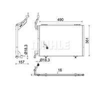 MAHLE AC 848 000S Condensateur A/C