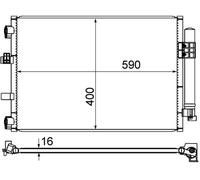 MAHLE AC 861 000S Condenseur, climatisation pour FORD