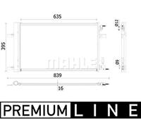 MAHLE AC 900 000P Condensateur A/C
