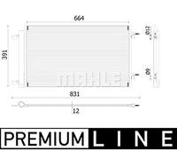 MAHLE ORIGINAL AC 901 000P Condenseur, climatisation