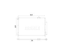 MAHLE AC 927 000S Condenseur climatisation avec déshydrateur Compatible avec HONDA CR-V II RD