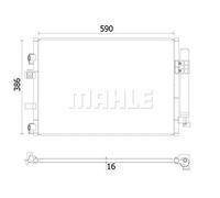 MAHLE AC 930 000S Condensateur A/C
