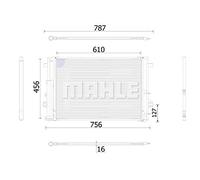 MAHLE AC 933 000S Condensateur A/C