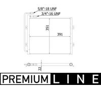 MAHLE AC 940 000P Condenseur, climatisation