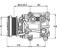 MAHLE ACP 22 000P Compresseur A/C