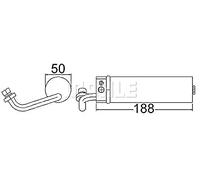 MAHLE AD 68 000S Sèche-filtre et accumulateur