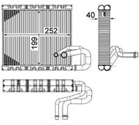 MAHLE AE 106 000P Évaporateur climatisation pour AUDI,MERCEDES-BENZ,VW