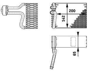 MAHLE AE 66 000P Vaporisateur