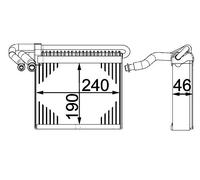 MAHLE AE 70 000P Vaporisateur